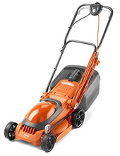Load image into Gallery viewer, Flymo EasiMow 340R Electric Rotary Lawn Mower - 34 cm Cutting Width, 35 Litre Grass Box, Close Edge Cutting, Rear Roller, Central Height Adjust, Comfortable to Manoeuvre, Foldable Handles
