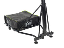 Load image into Gallery viewer, EXIT Galaxy portable basketball backboard on wheels - green/black
