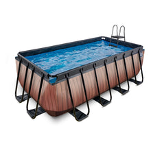 Load image into Gallery viewer, EXIT Wood pool 400x200x122cm, 540x250x122cm with filter pump - brown
