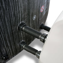 Load image into Gallery viewer, EXIT Wood Deluxe Spa ø204x65cm 1200 L Capacity Outdoor Hot Tub- Dark Grey
